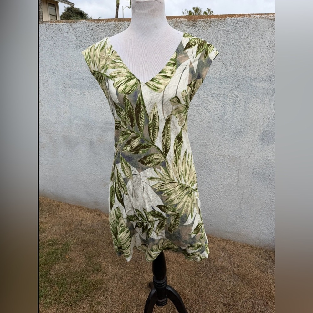 PreOwned Jams World Hawaiian Midi Dress Multicolored Women's Large